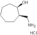 顺-2-氨甲基环庚醇盐酸盐结构式