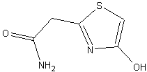 4-羟基-2-噻吩乙酰胺结构式