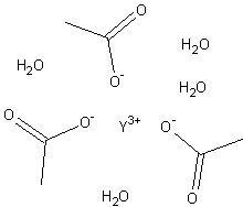 乙酸钇四水结构式