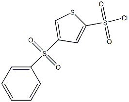 4-(苯磺酰基)噻吩-2-磺酰氯结构式