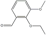 2-乙氧基-3-甲氧基苯甲醛结构式