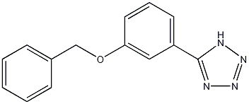 5-(3-苄氧基苯基)-1H-四唑结构式