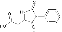 苯基硫代乙内酰脲-天冬氨酸结构式