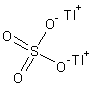 硫酸亚铊(I)结构式