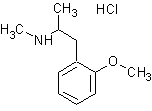 甲氧基盐酸非那明结构式