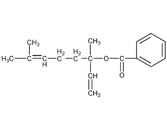苯甲酸芳樟酯结构式