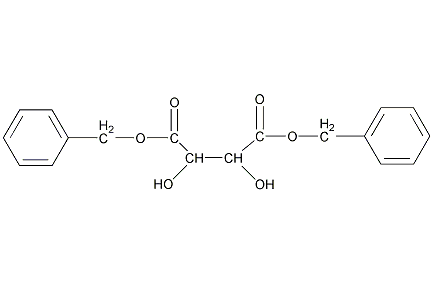 L-酒石酸二苄酯结构式