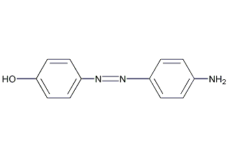 4-[(4-氨基苯)偶氮]苯酚结构式