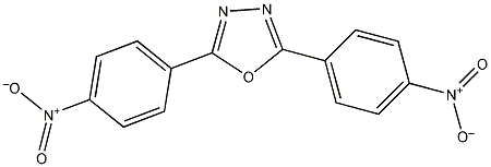 2,5-双(4-硝基苯基)-1,3,4-二唑结构式