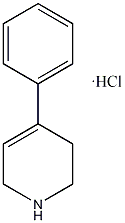 1,2,3,6-四氢-4-苯基吡啶盐酸盐结构式