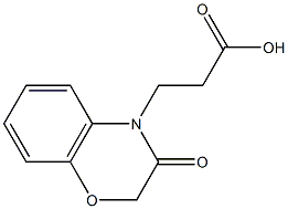 2,3-二氢-3-羰基-4H-1,4-苯并噁嗪-4-丙酸结构式