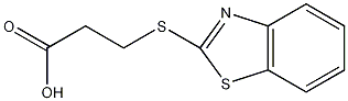 3-(2-苯并噻唑基)硫代丙酸结构式