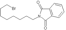 N-(8-溴辛基)邻苯二甲酰亚胺结构式