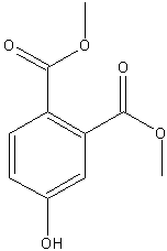 4-羟基邻苯二甲酸二甲酯结构式