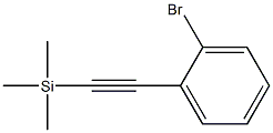 (2-溴苯乙炔基)三甲基硅烷结构式