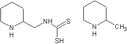 PIP二硫代氨基甲酸甲基哌啶结构式