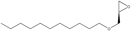 (R)-(+)-1,2-环氧-3-十一氧基丙烷结构式