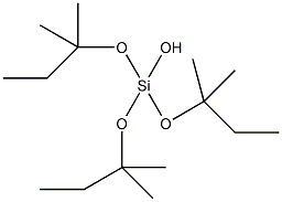 三(叔-五氧代)硅烷醇结构式