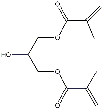 二(2-甲基-2-丙烯酸)2-羟基-1,3-丙二醇酯结构式