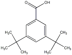 3,5-二叔丁基苯甲酸结构式