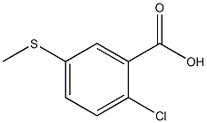 2-氯-5-(甲硫基)苯甲酸结构式