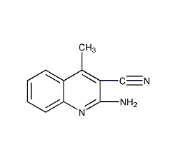 4-甲基-2-氨基喹啉-3-腈结构式