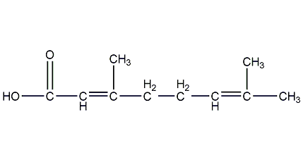 香叶酸结构式