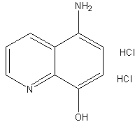 5-氨基-8-羟基喹啉二盐酸盐结构式