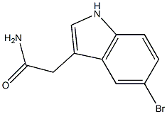 5-溴吲哚-3-乙酰胺结构式