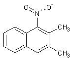 2,3-二甲基-1-硝基萘结构式