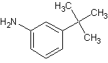 3-叔丁基苯胺结构式