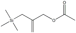 2-(乙酰氧基甲基)烯丙基三甲基硅烷结构式
