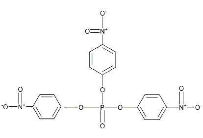 三(4-硝基苯基)磷酸酯结构式