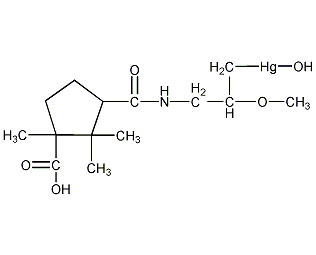 [3-[[(3-Carboxy-2,2,3-trimethylcyclopentyl)carbonyl]amino]-2-methoxypropyl]hydroxymercury(II)