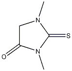1,3-二甲基-2-硫代乙内酰脲结构式