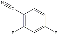 2,4-二氟苯腈结构式