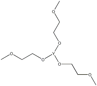 三(2-甲氧基氧乙基)钇结构式