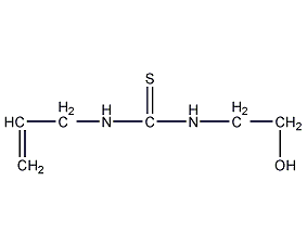 N-(2-羟乙基)-N'-2-丙烯基硫脲结构式
