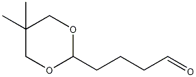 5,5-二甲基-2-(3'-甲酰基丙基)-1,3-二噁烷结构式