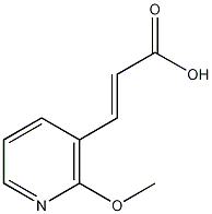3-(2-甲氧基-3-吡啶基)丙烯酸结构式