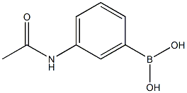 3-乙酰氨基苯硼酸结构式