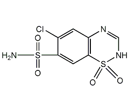 氯噻嗪结构式
