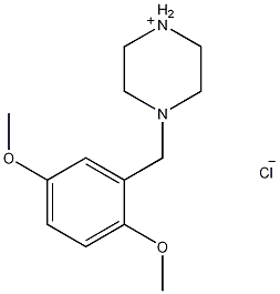 1-(2,5-二甲氧基苄基)哌嗪盐酸盐结构式