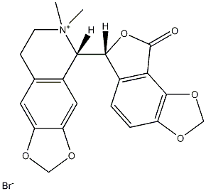 (-)-荷包牡丹碱甲溴化物结构式