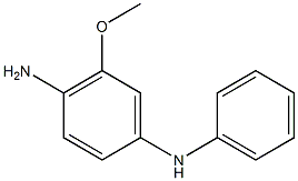 2-甲氧基-n4-苯基-1,4-亚苯基二胺结构式