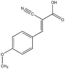 α-氰基-4-甲氧基肉桂酸结构式