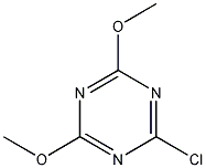 2-氯-4,6-二甲氧基-1,3,5-三嗪结构式