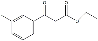 (3-甲基苯甲酰基)乙酸乙酯结构式