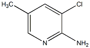 2-氨基-3-氯-5-甲基吡啶结构式
