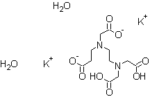 乙二胺四乙酸二钾盐二水结构式